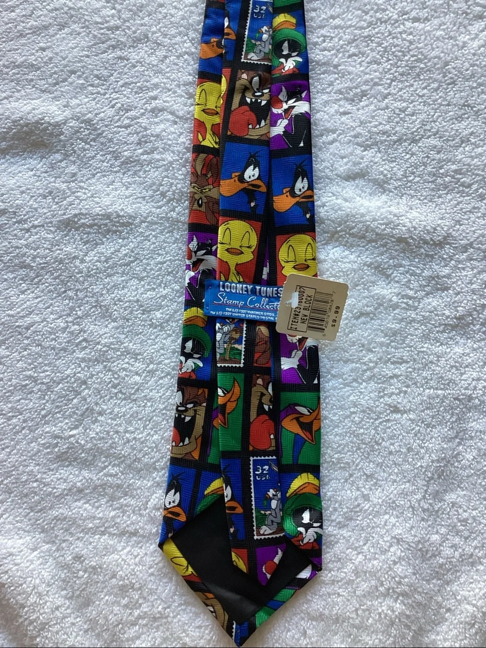 Warner Bros. Looney Tunes Colorful Character Stamp Tie